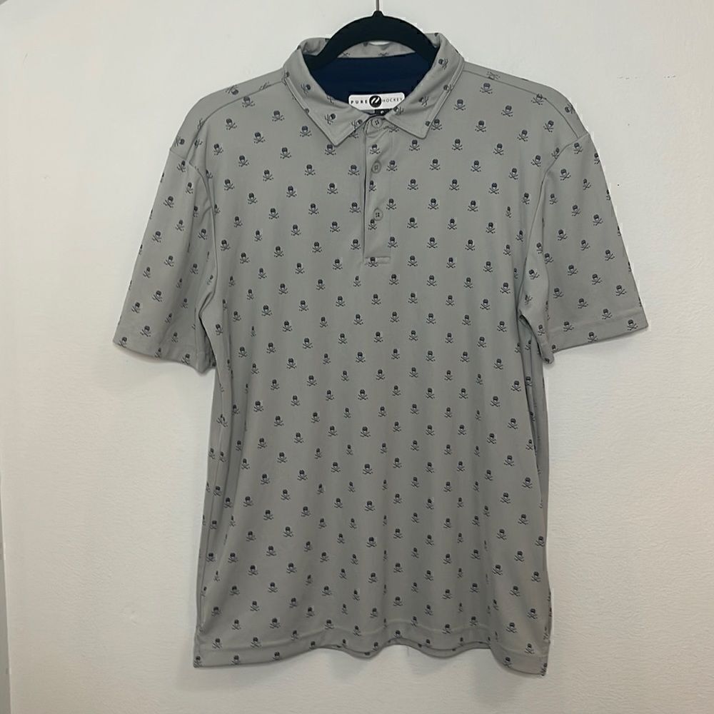 Pure Hockey Shirt sleeve polo shirt.  Size Small.  Silky soft.  Like new.